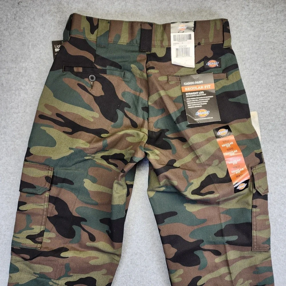NEW Dickies Mens 30x32 Camo Cargo Work Pants FLEX Regular Fit Straight Leg - Picture 5 of 14